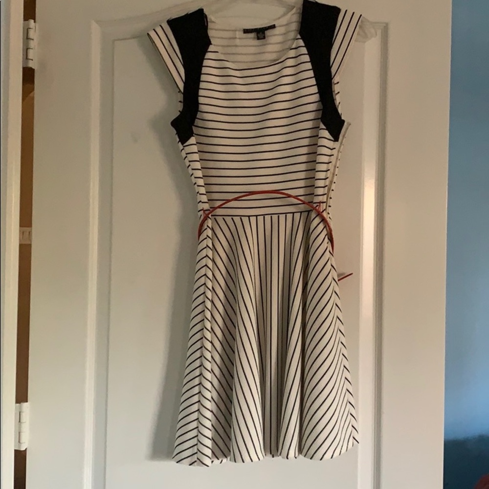 Black and white dress